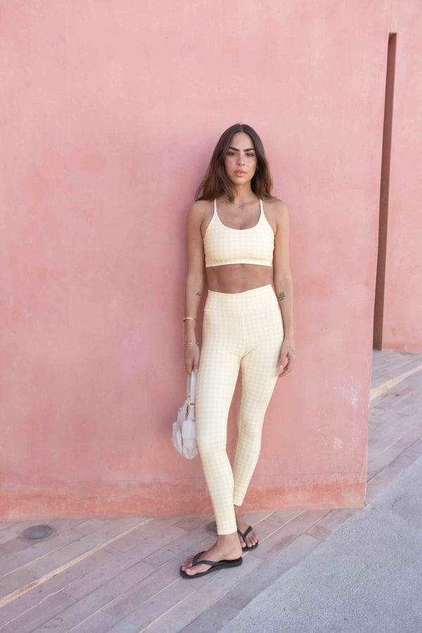 CHECKERED YELLOW TOP