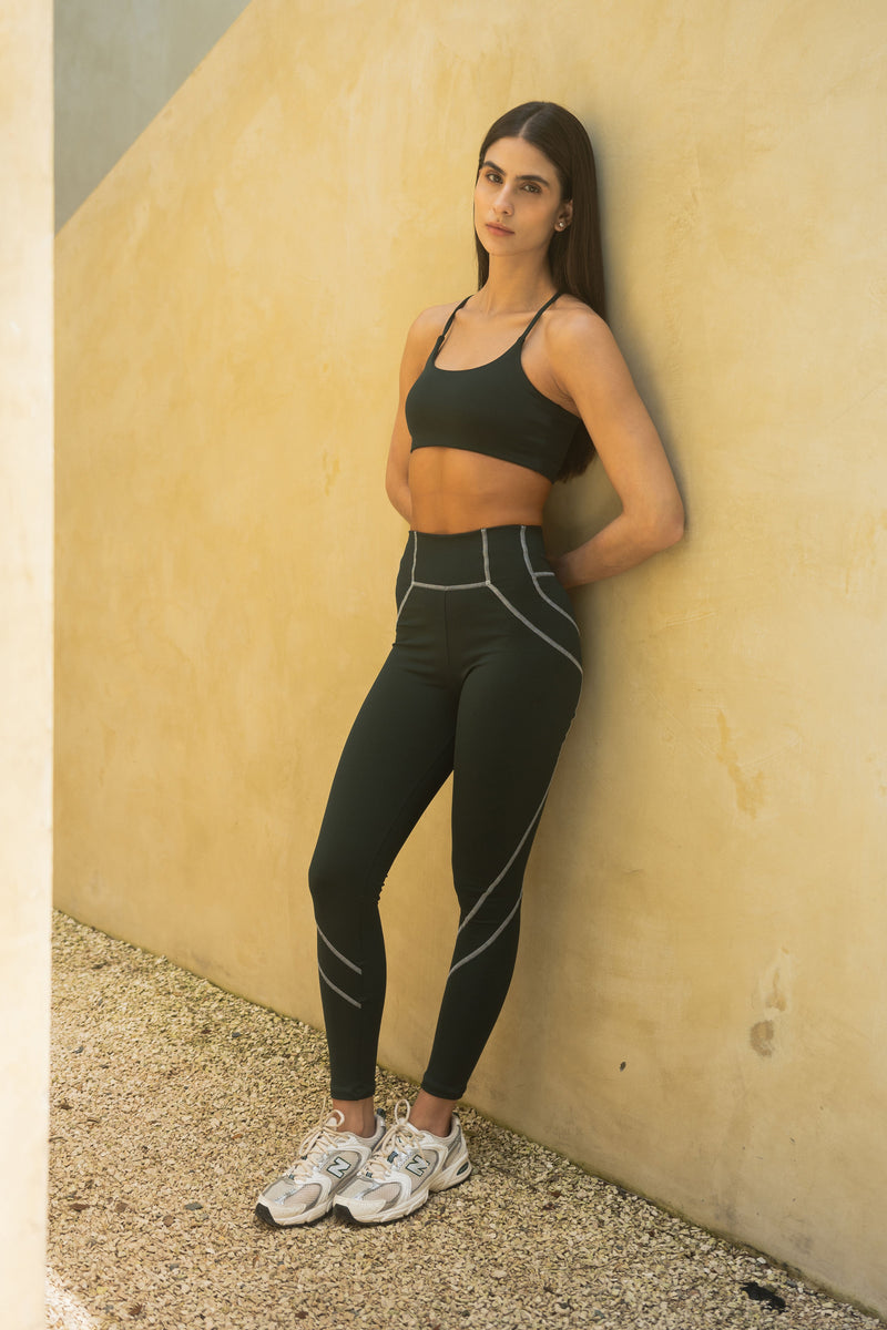HUNTER GREEN STARLIT LEGGING