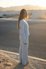 BABY BLUE KNIT PANTS