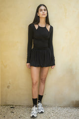 BLACK BALLERINA TOP