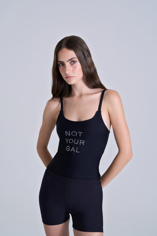 NOT YOUR GAL BLACK SHORT